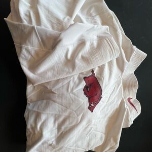 Arkansas Razorbacks Nike White Dri-FIT Thermal LS Shirt